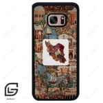 قاب گوشی سامسونگ اس 7 اج (Galaxy S7 EDGE ) طرح نقشه ایران کد 2287