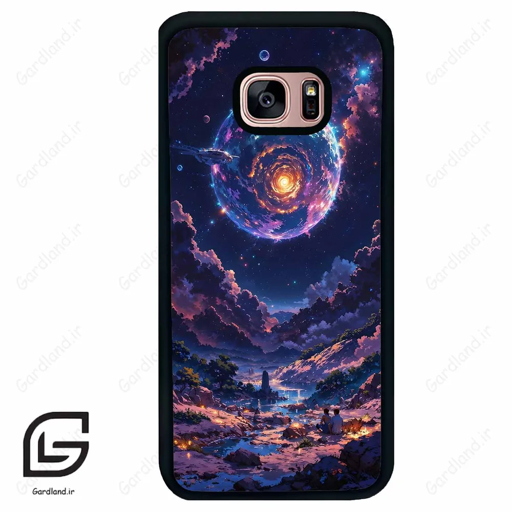 قاب گوشی سامسونگ اس 7 اج (Galaxy S7 EDGE ) طرح ماه کد 2344