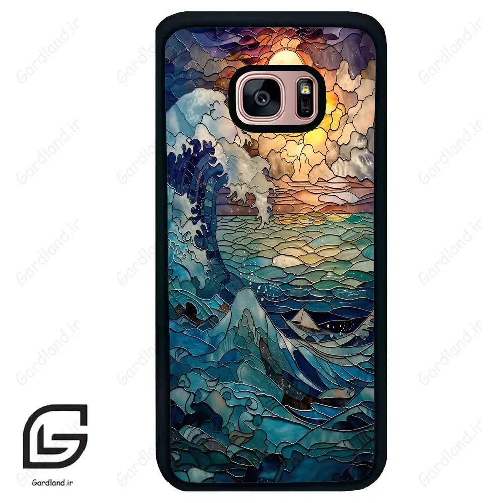 قاب گوشی سامسونگ اس 7 اج (Galaxy S7 EDGE ) طرح موج کد 2413