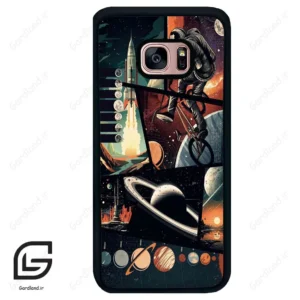 قاب گوشی سامسونگ اس 7 اج (Galaxy S7 EDGE ) طرح فضانورد کد 2415