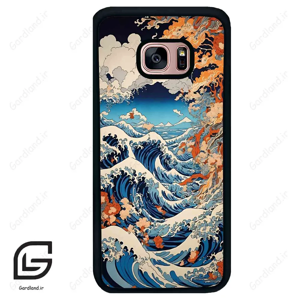 قاب گوشی سامسونگ اس 7 اج (Galaxy S7 EDGE ) طرح موج کد 2418