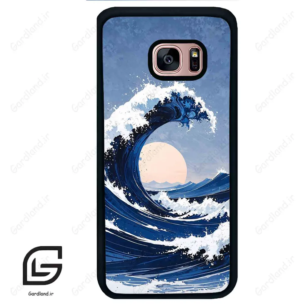 قاب گوشی سامسونگ اس 7 اج (Galaxy S7 EDGE ) طرح موج کد 2443