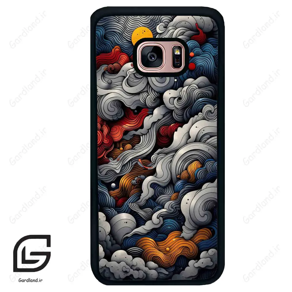 قاب گوشی سامسونگ اس 7 اج (Galaxy S7 EDGE ) طرح ابرنگی کد 2448