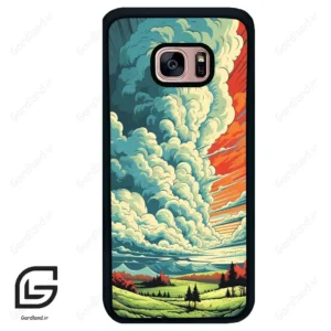قاب گوشی سامسونگ اس 7 اج (Galaxy S7 EDGE ) طرح ابرنگی کد 2491