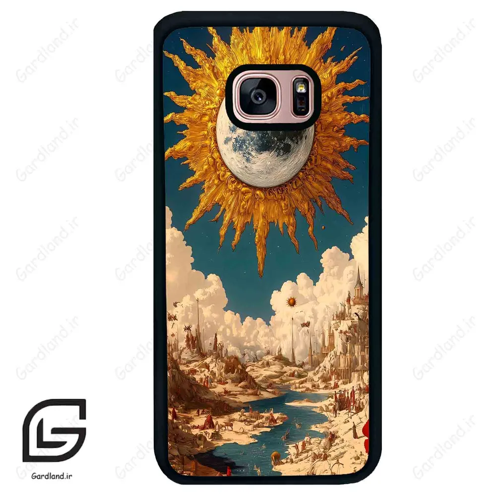 قاب گوشی سامسونگ اس 7 اج (Galaxy S7 EDGE ) طرح خورشید کد 2694