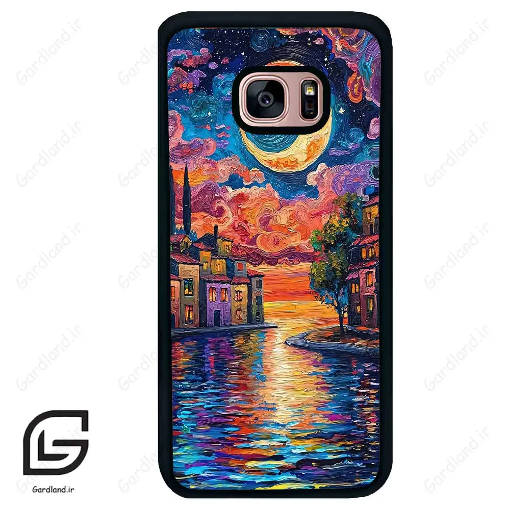 قاب گوشی سامسونگ اس 7 اج (Galaxy S7 EDGE ) طرح ماه کد 2699