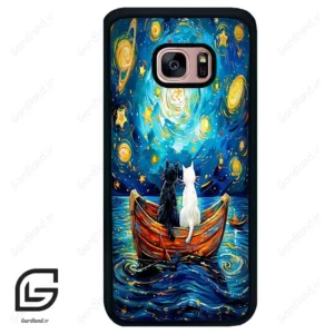 قاب گوشی سامسونگ اس 7 اج (Galaxy S7 EDGE ) طرح گربه کد 2727
