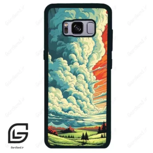 قاب گوشی سامسونگ اس 8 (Galaxy S8 ) طرح ابرنگی کد 2491
