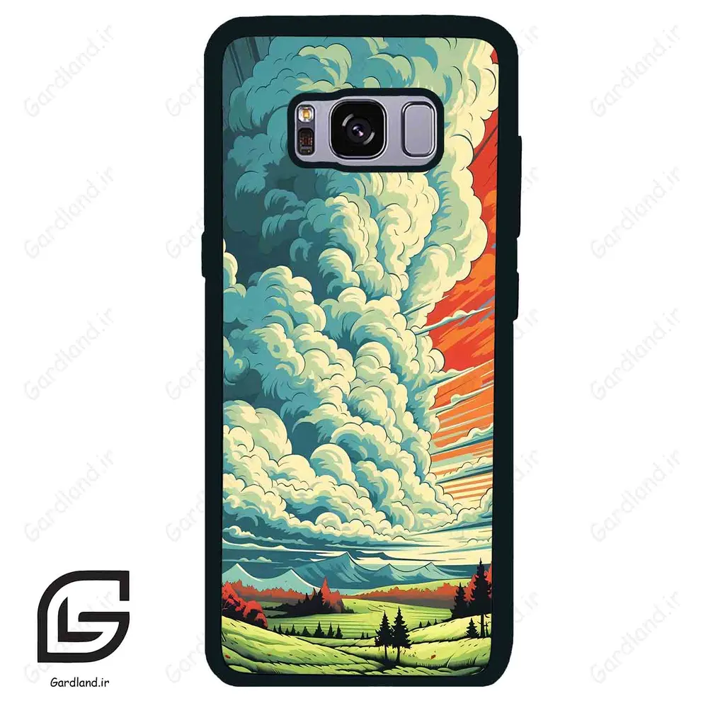قاب گوشی سامسونگ اس 8 (Galaxy S8 ) طرح ابرنگی کد 2491