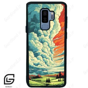 قاب گوشی سامسونگ اس 9 پلاس (Galaxy S9 Plus ) طرح ابرنگی کد 2491