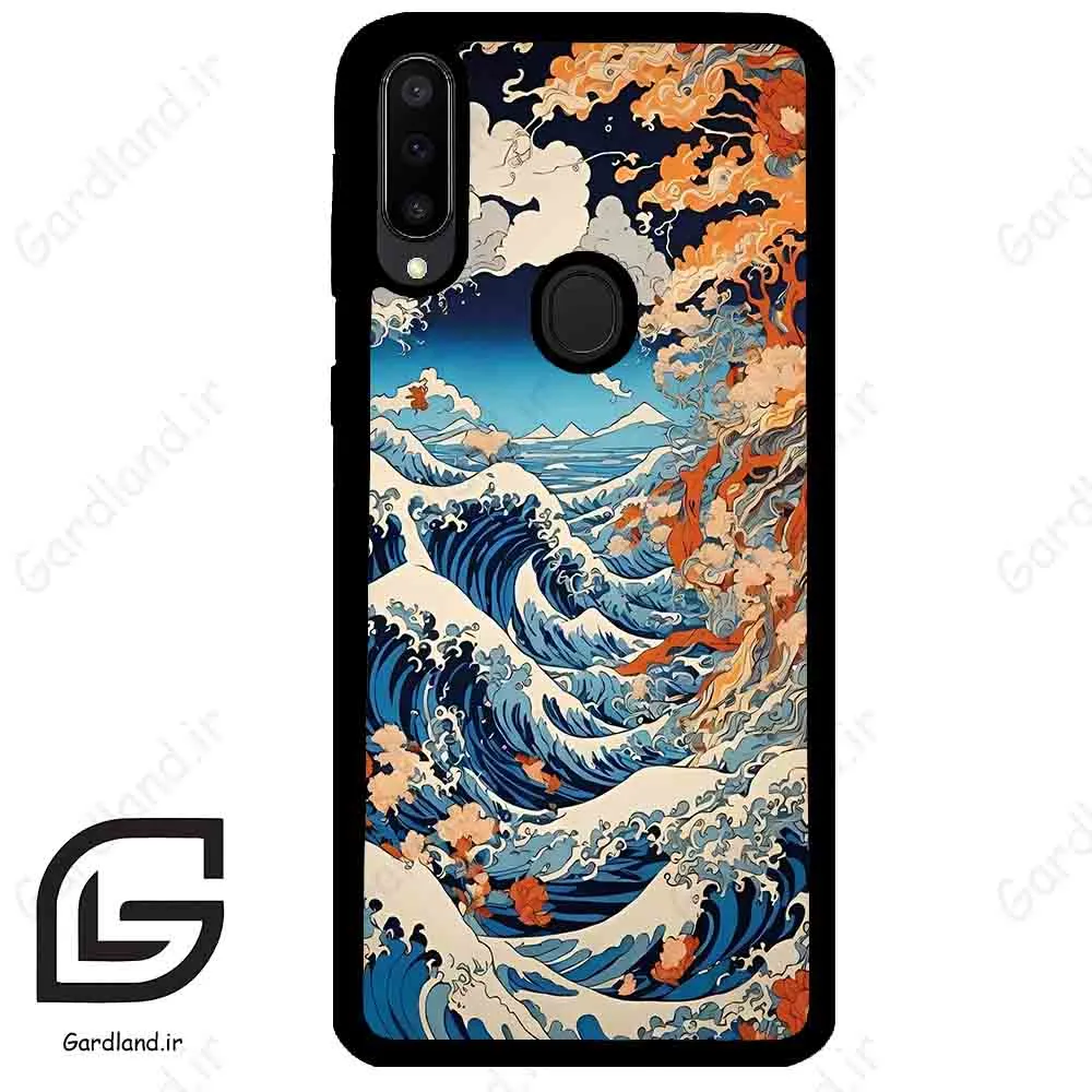 قاب گوشی سامسونگ ام 30 (Galaxy M30 ) طرح موج کد 2418
