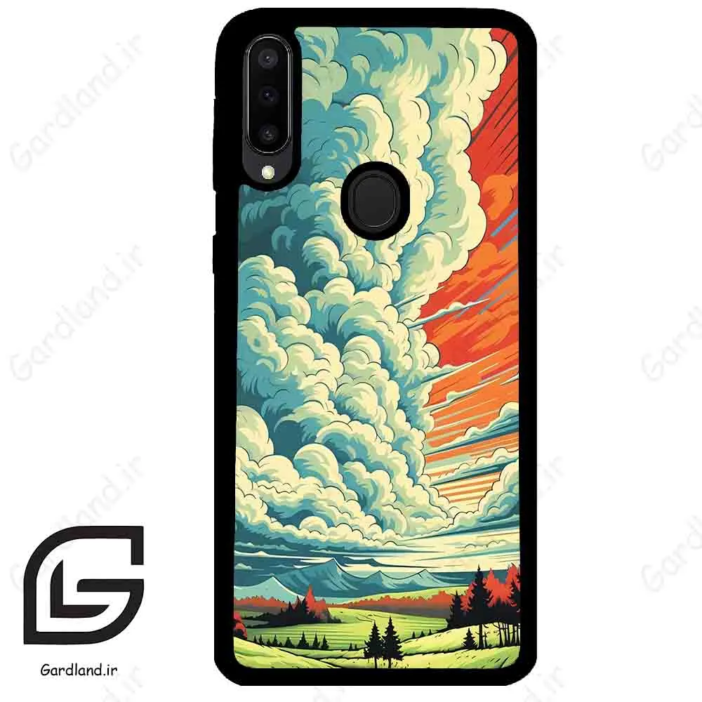 قاب گوشی سامسونگ ام 30 (Galaxy M30 ) طرح ابرنگی کد 2491