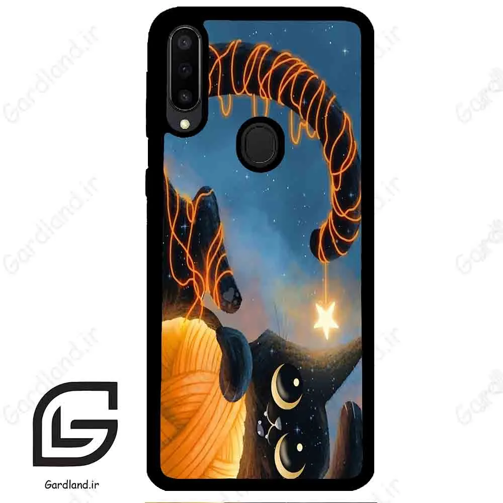 قاب گوشی سامسونگ ام 30 (Galaxy M30 ) طرح گربه کد 2654