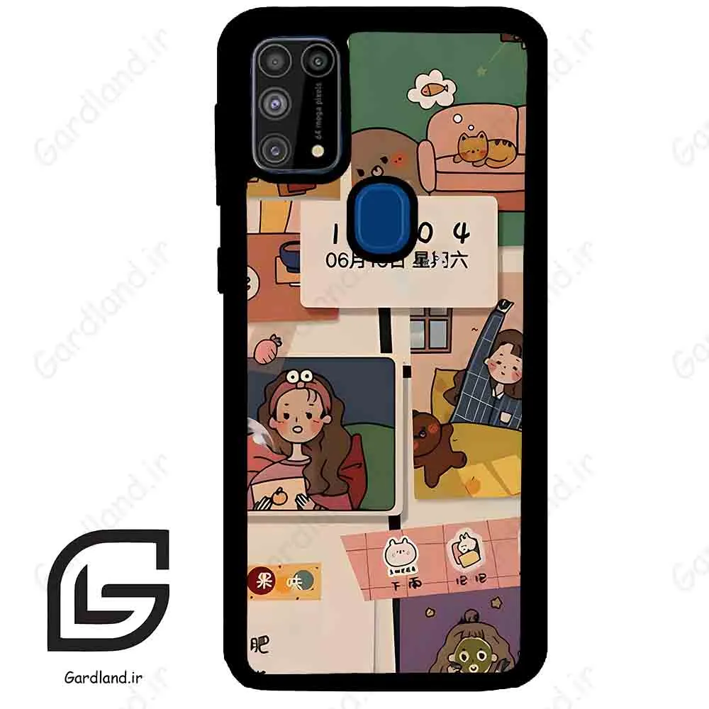 قاب گوشی سامسونگ ام 31 (Galaxy M31 ) طرح دخترانه کد 2254