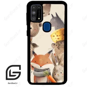 قاب گوشی سامسونگ ام 31 (Galaxy M31 ) طرح حیوانات کد 2338