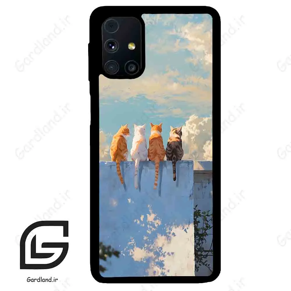 قاب گوشی سامسونگ ام 31 اس (Galaxy M31s ) طرح گربه کد 2367